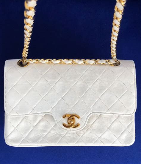 chanel vintage white bag|vintage chanel bags 1960.